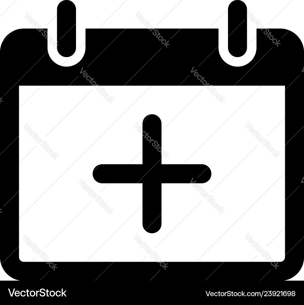 Calendar Event Icon - Add Appointment vector image
