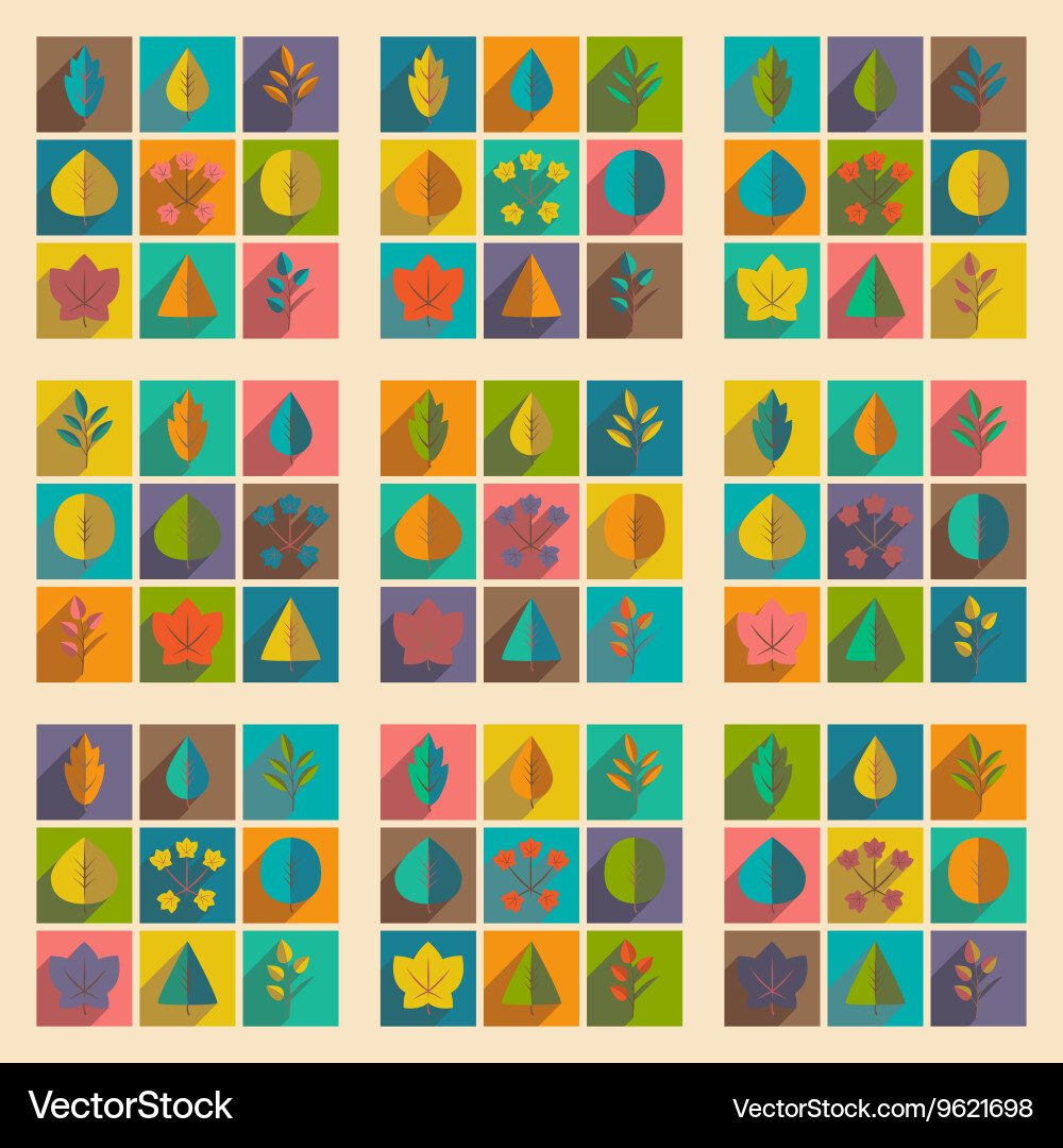 Flat with shadow concept and mobile application vector image