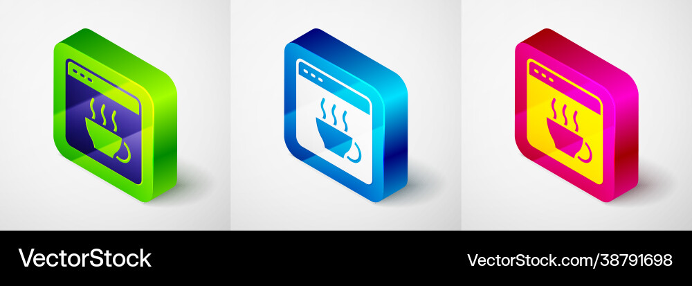 Isometric software web developer programming code Isometric software web developer programming code Vector Image