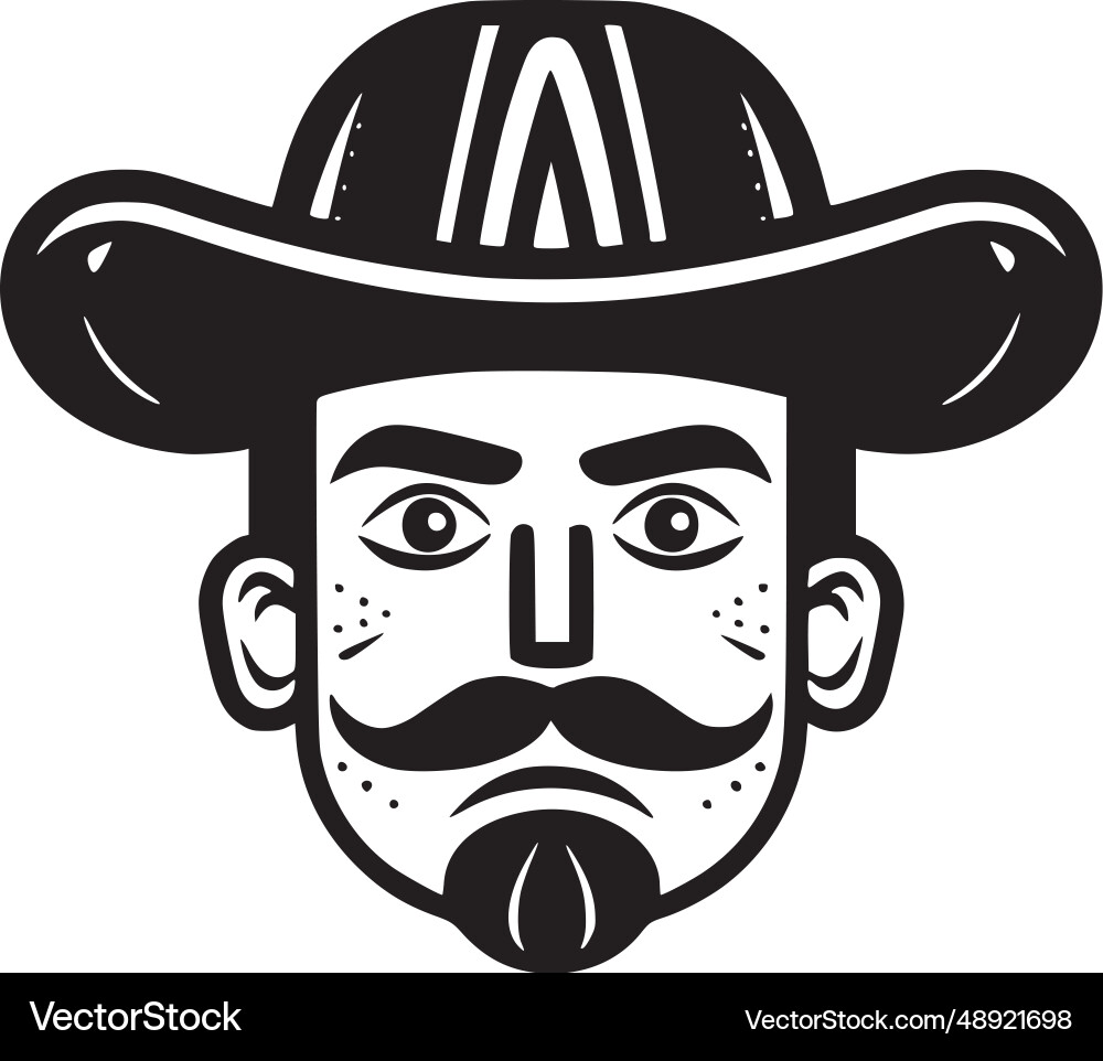 mexikanisch - minimalistisches und flaches Logo Mexikanisch - minimalistisches und flaches Logo vektorbild