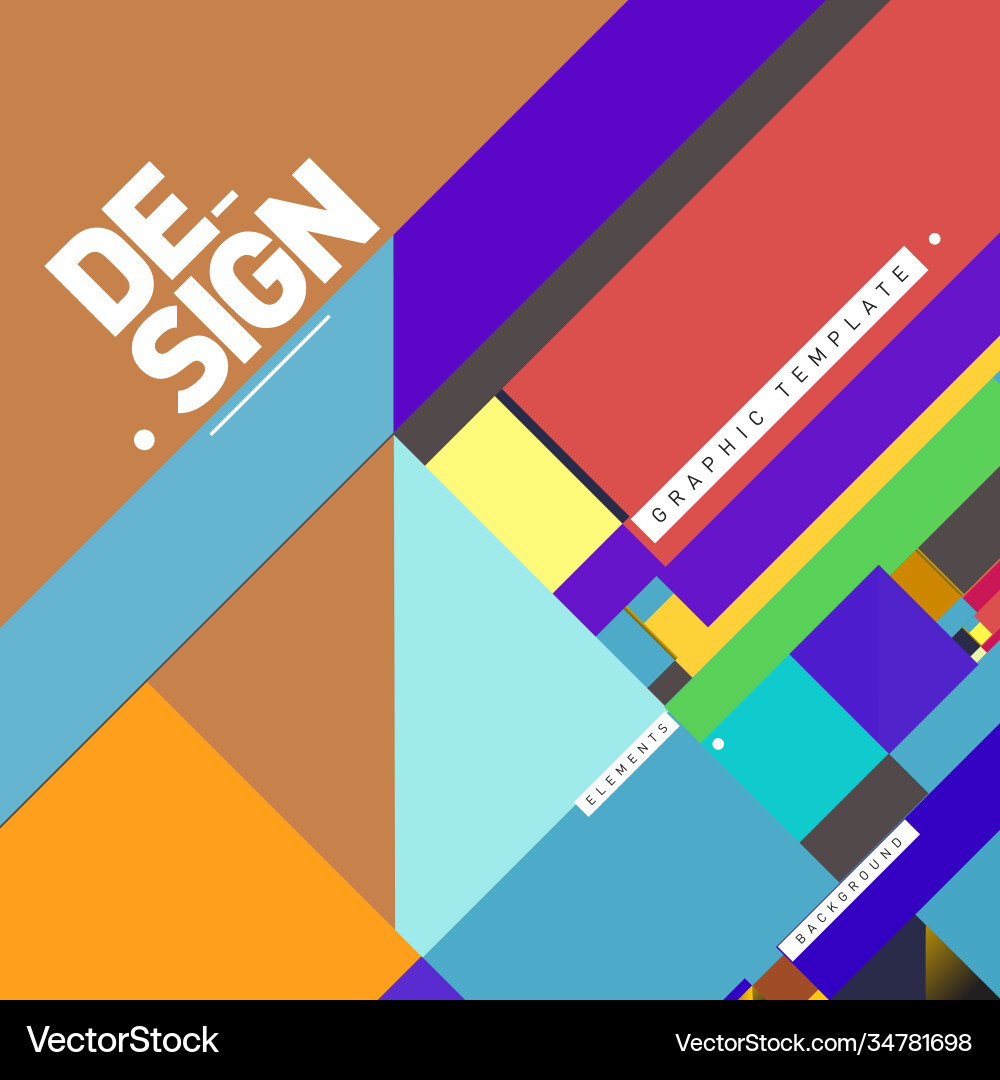 Modern colorful background material design Vector Image
