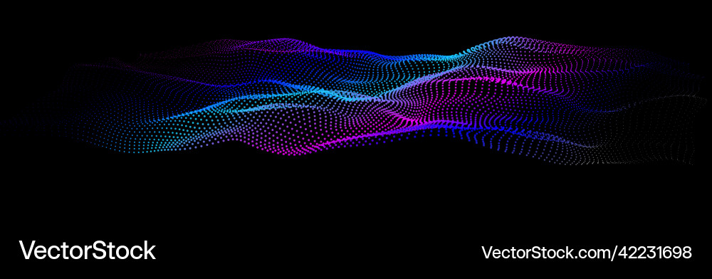 Node waveform topology infinity hud big data Vector Image