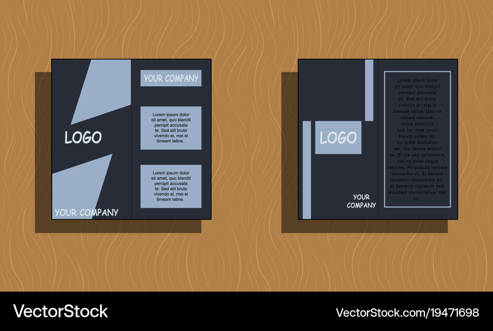 Set of layout background for art template vector image