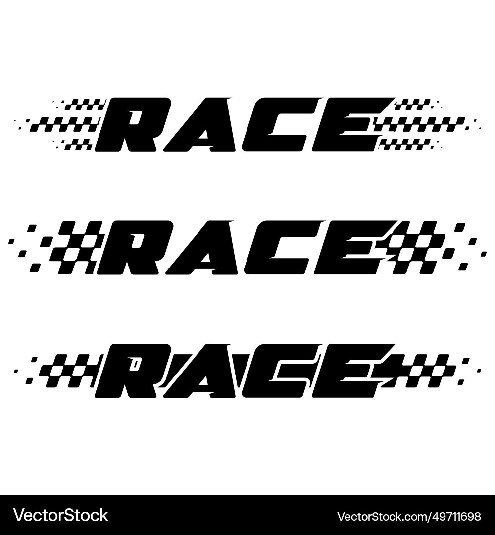 Sport race checkered lines Royalty Free Vector Image