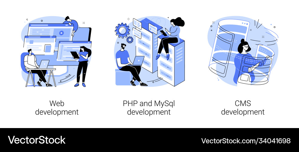 Website architecture abstract concept Website architecture abstract concept vector image