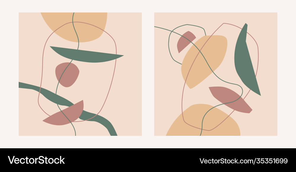A composition with abstract elements in popular Vector Image