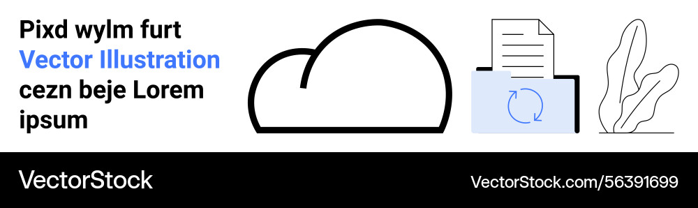 Cloud storage concept with document upload Cloud storage concept with document upload vector image