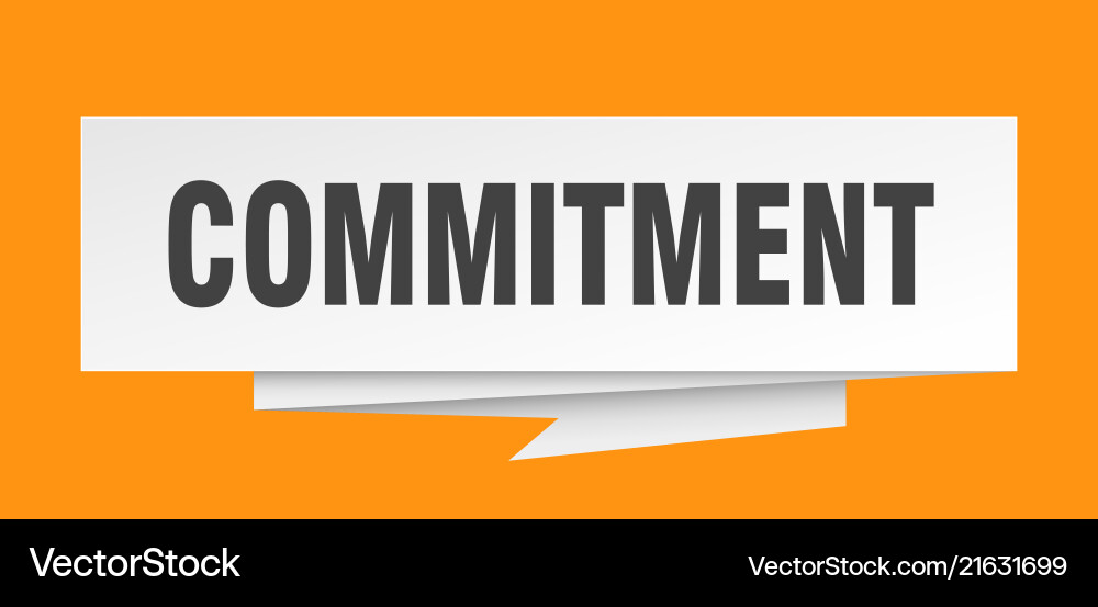 Commitment Vector Image