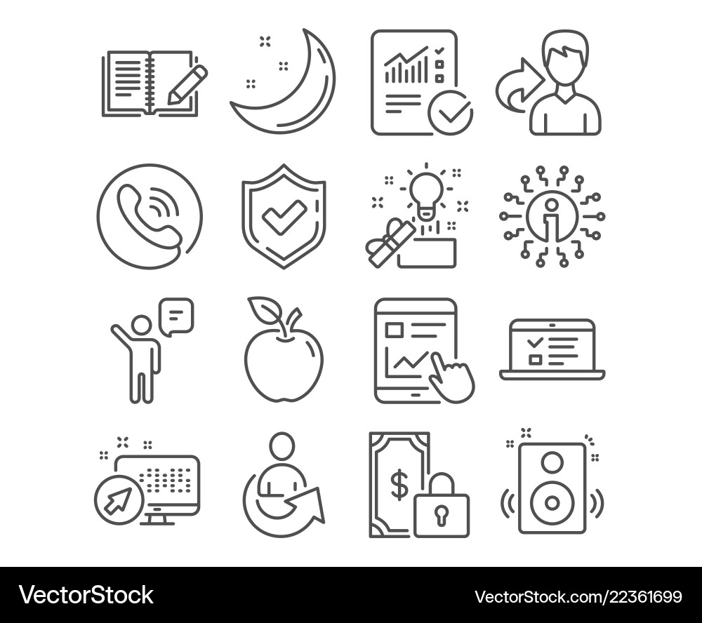 Feedback web lectures and agent icons internet Feedback web lectures and agent icons internet Vector Image