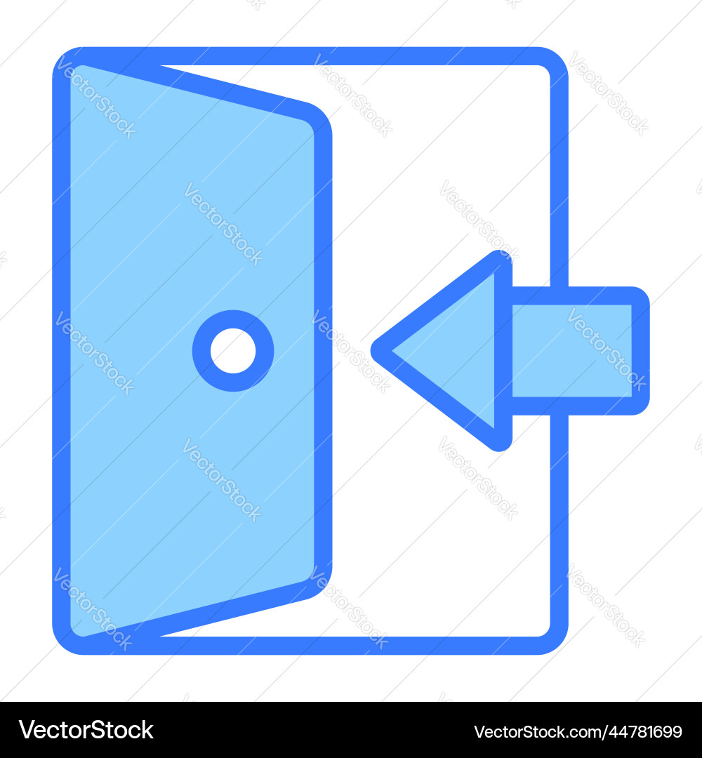 Login icon user interface as a simple sign vector image