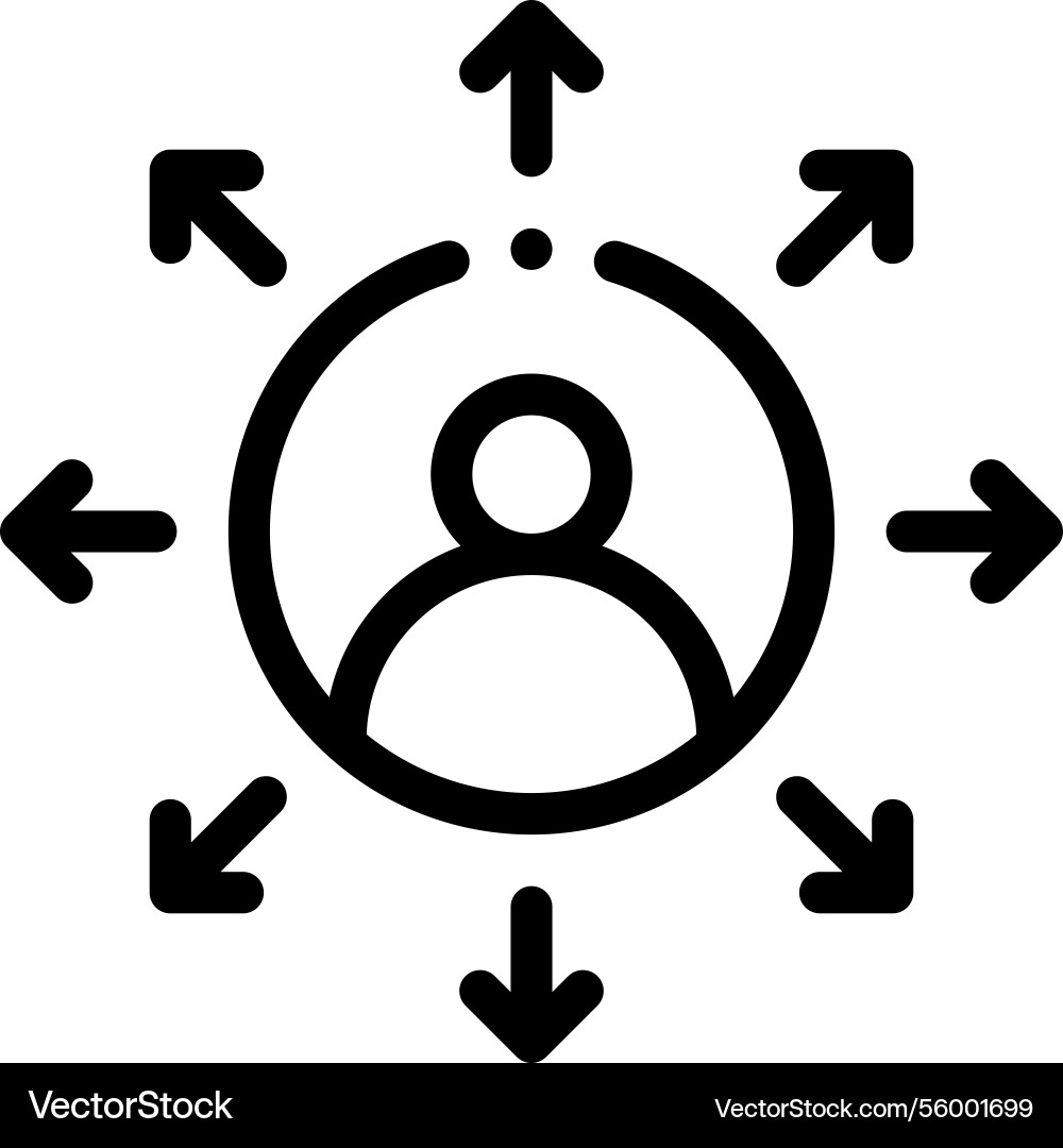 Options icon thin linear style design isolated Options icon thin linear style design isolated vector image