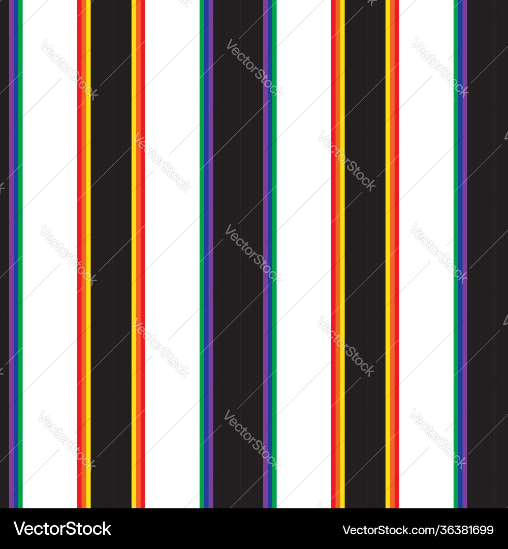 Rainbow stripe seamless pattern background Rainbow stripe seamless pattern background vector image