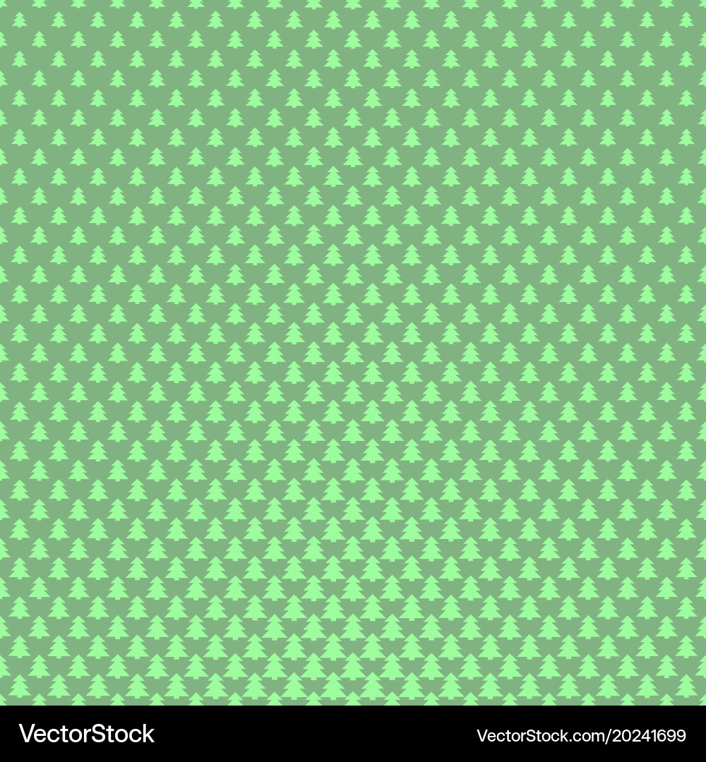 Retro simple stylized pine tree forest pattern Vector Image