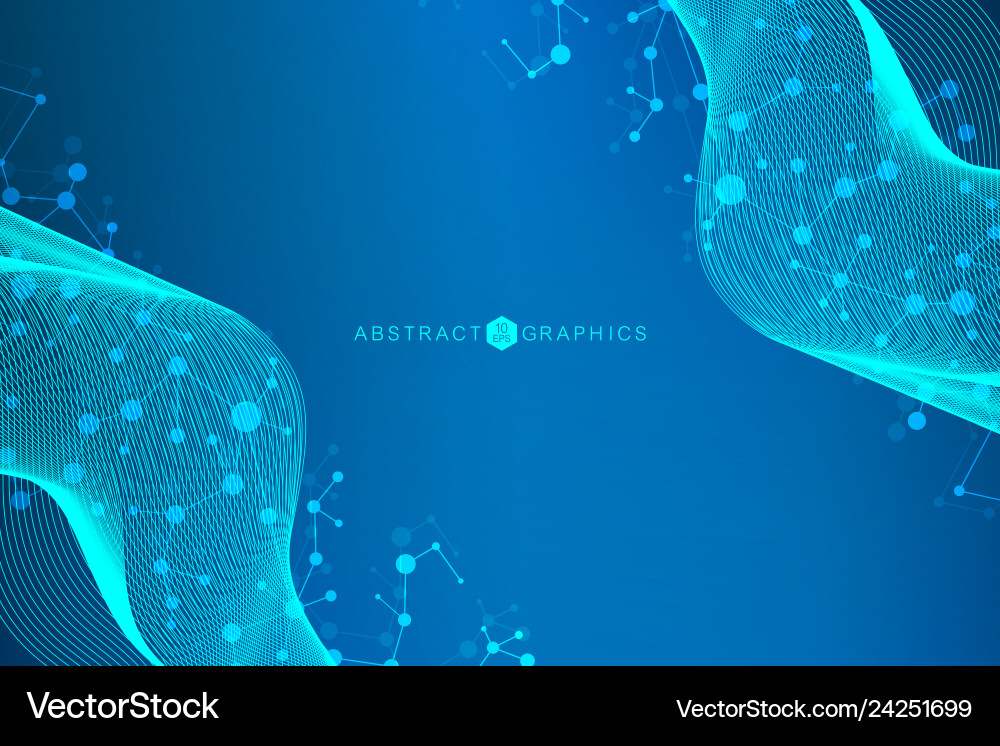 Science network pattern connecting lines and dots Science network pattern connecting lines and dots vector image