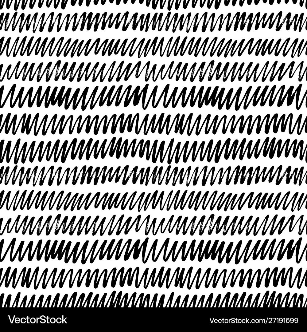 Simple geometric texture with zig zag waves Vector Image