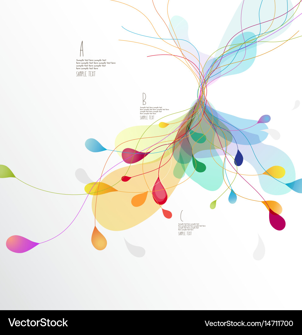 Abstract colored background with circles vector image
