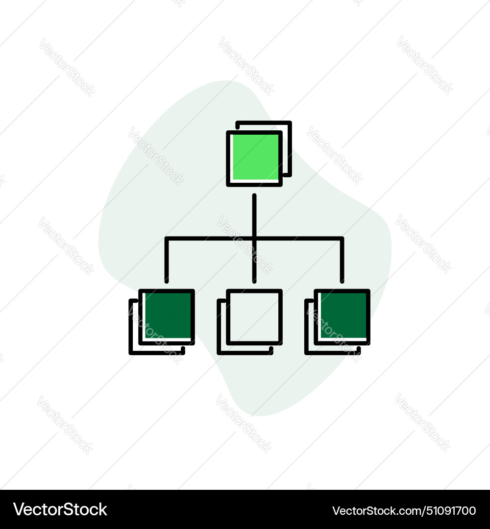 Data classification icon design vector image