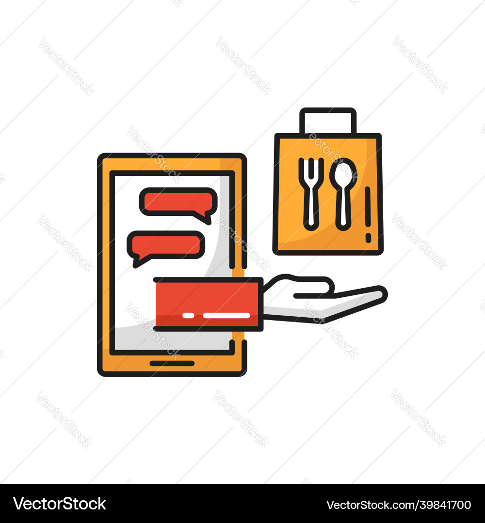 Express Lunch Delivery Icon Bag mit heißem Abendessen Express Lunch Delivery Icon Bag mit heißem Abendessen vektorbild