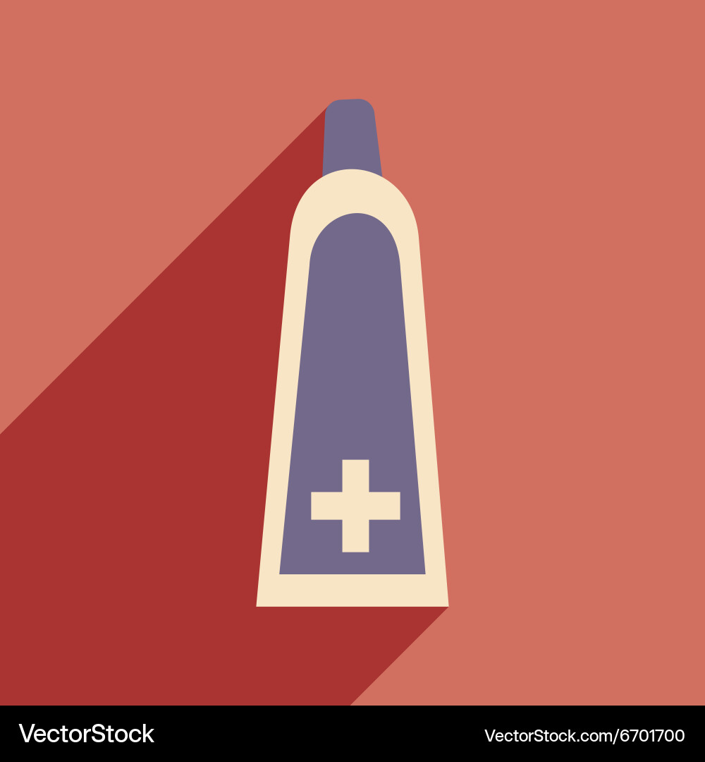 Flat with shadow icon and mobile application vector image