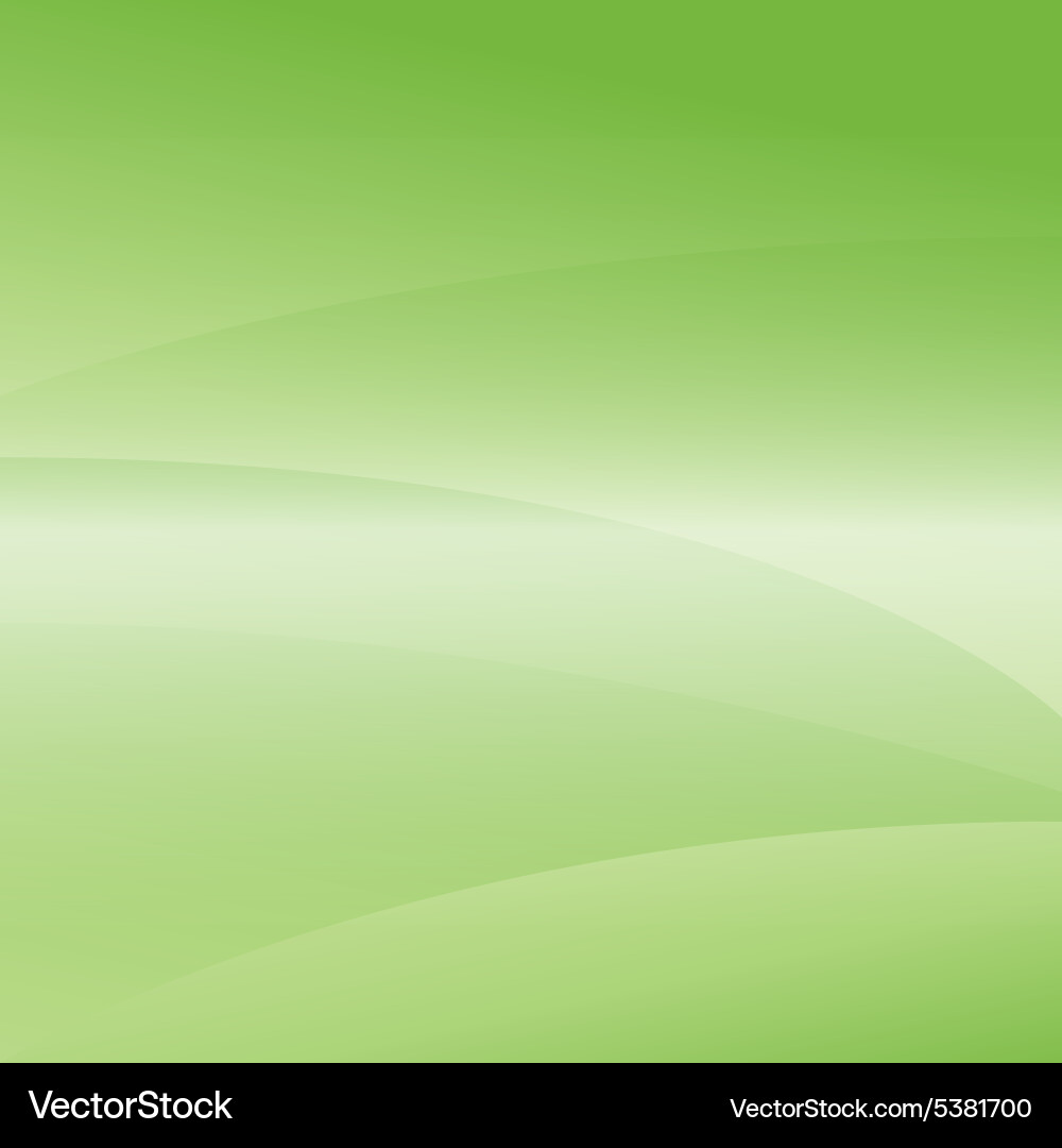 Green light wave abstract background Royalty Free Vector