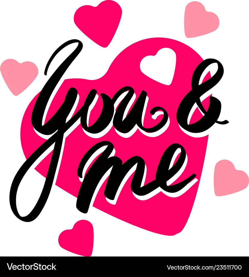 Handwritten calligraphy design with phrase you Handwritten calligraphy design with phrase you vector image