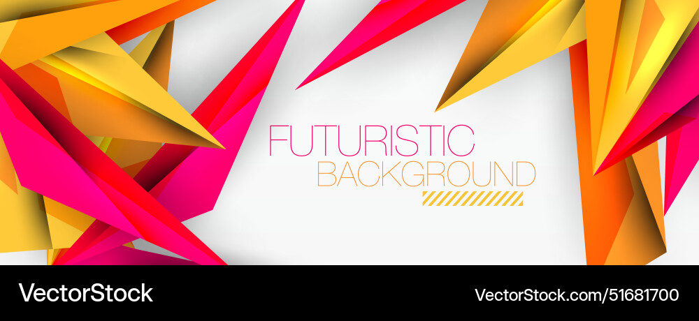 Minimal geometric abstract background low poly Vector Image