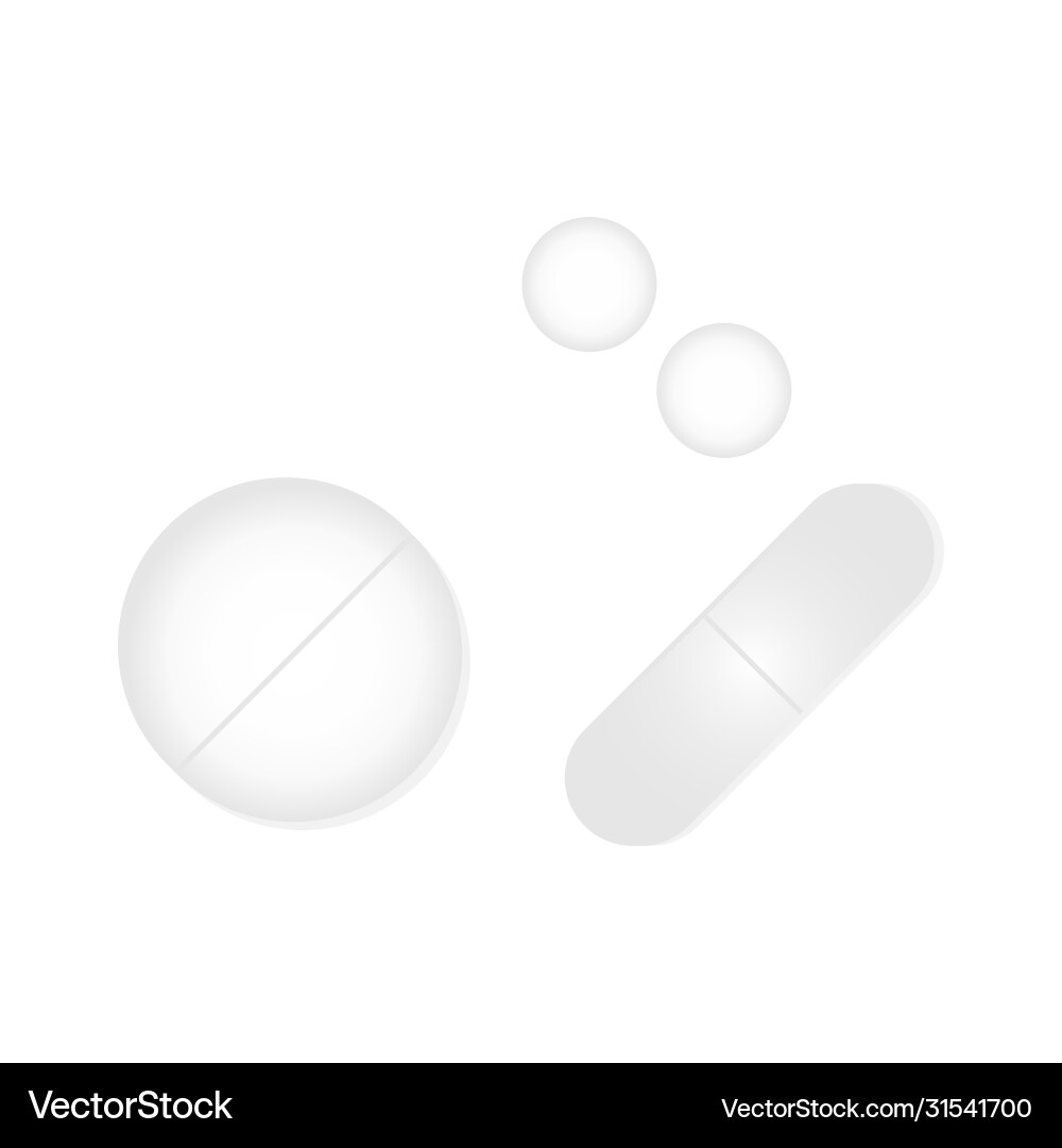 Set pills in different dosage forms Set pills in different dosage forms vector image