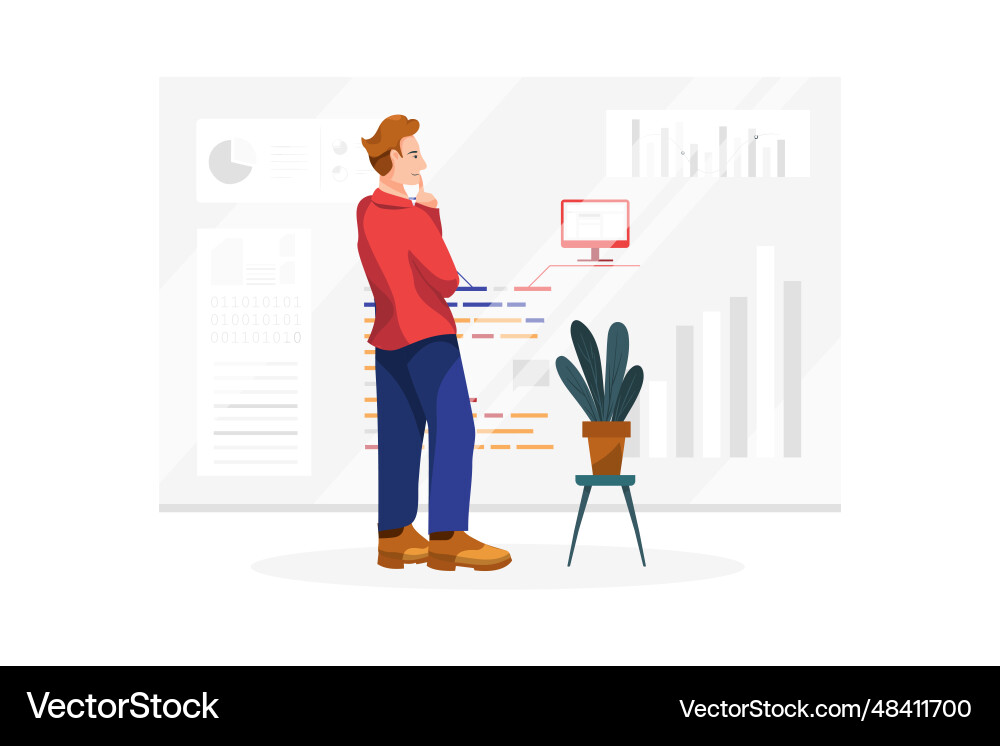 Software developer Software developer Vector Image