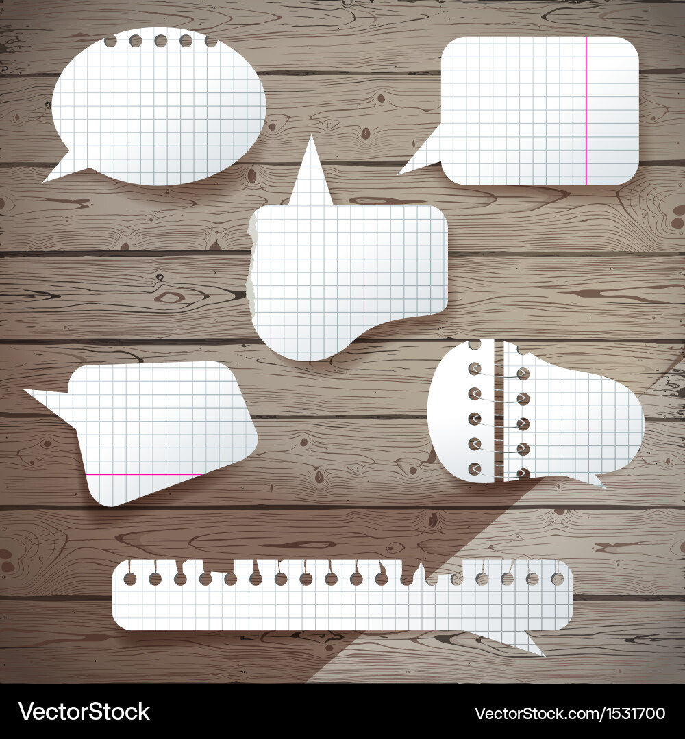 Speaking bubbles Royalty Free Vector Image - VectorStock