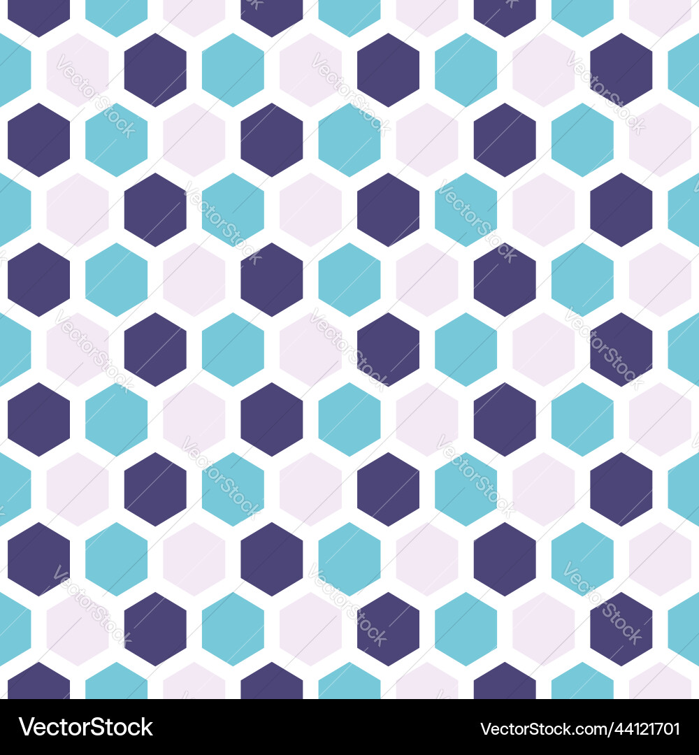 Abstract geometric seamless pattern with hexagons Abstract geometric seamless pattern with hexagons vector image