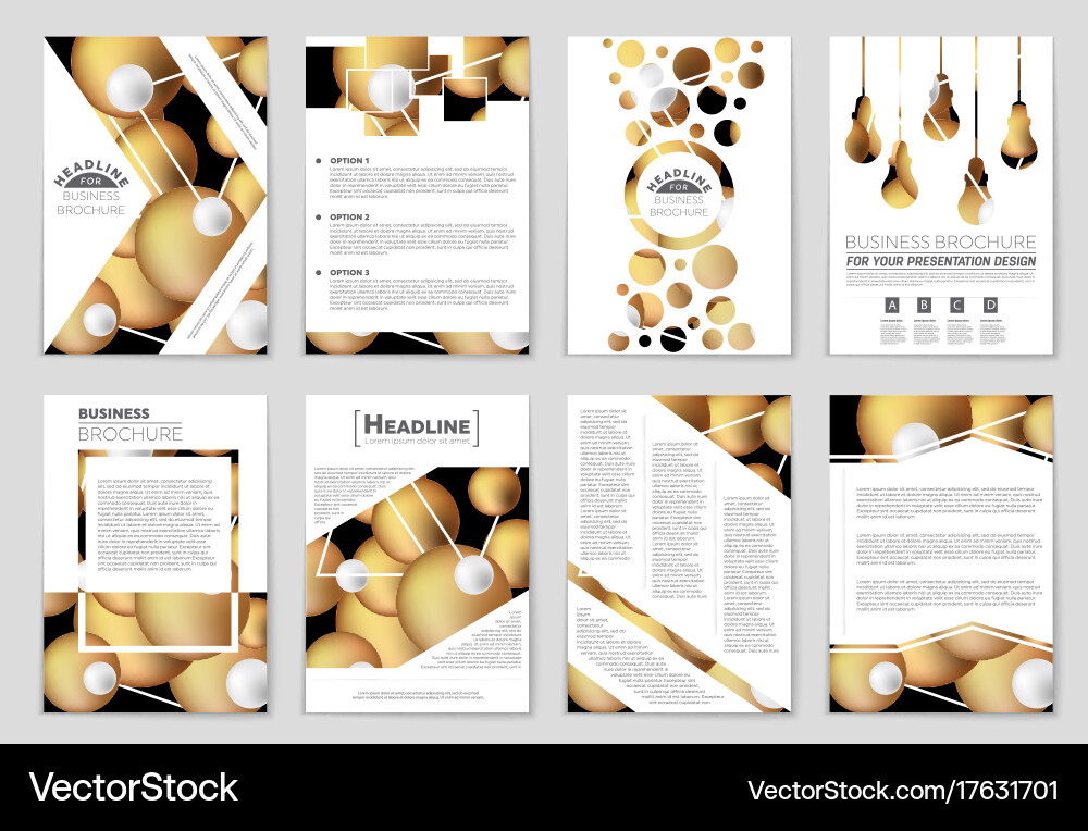 Abstract layout background set for art vector image