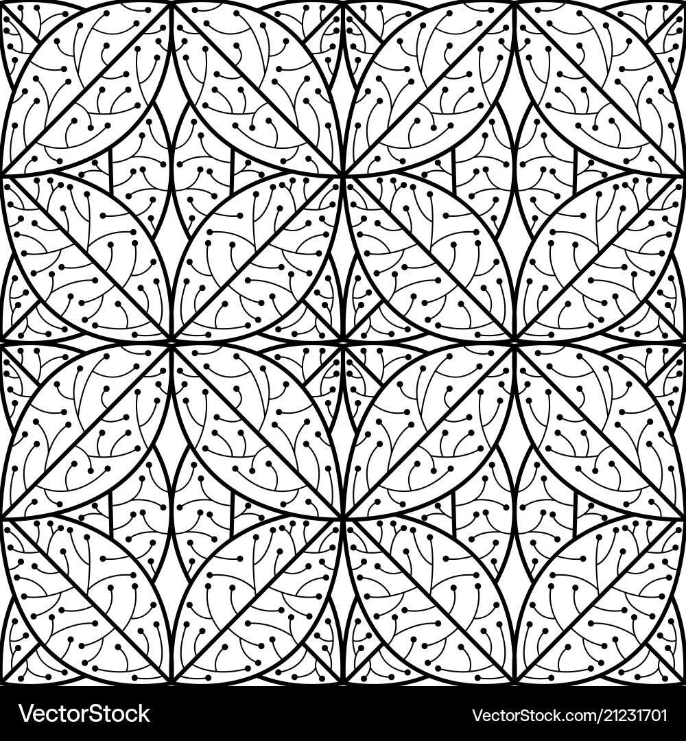 Abstract leaf pattern 03 vector image