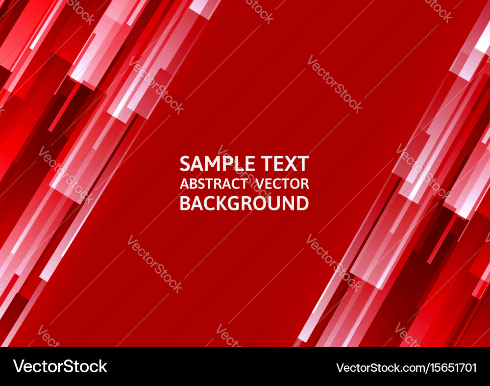 Abstract red geometric square overlap background Vector Image