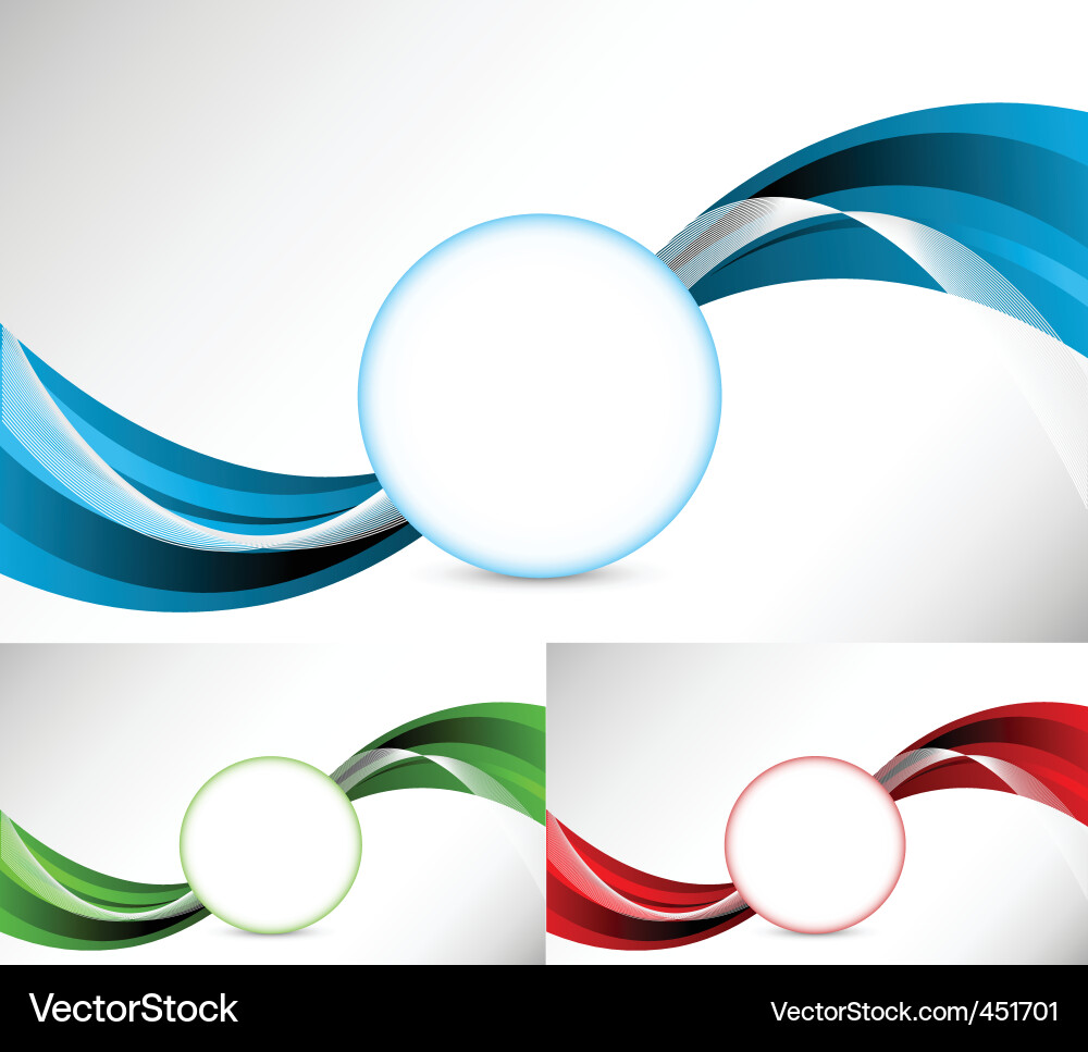 Abstract set of background Vector Image