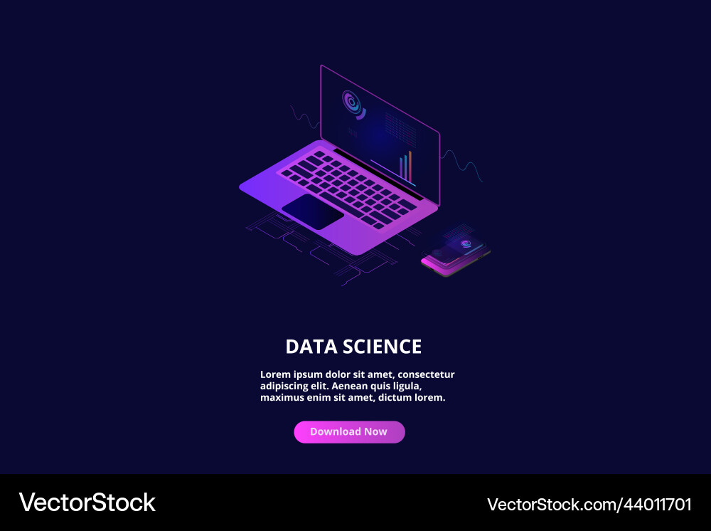 Data analytics concept banner can use for web Data analytics concept banner can use for web vector image