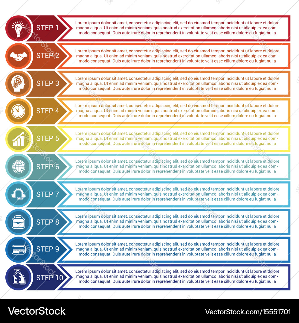 Dynamic Timeline Chart - Progress Growth Vector Image