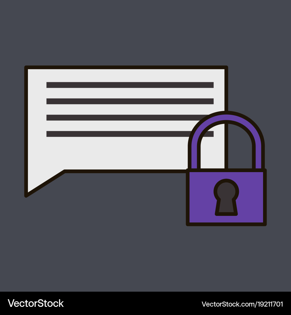 Flat spam outline symbol on background block vector image