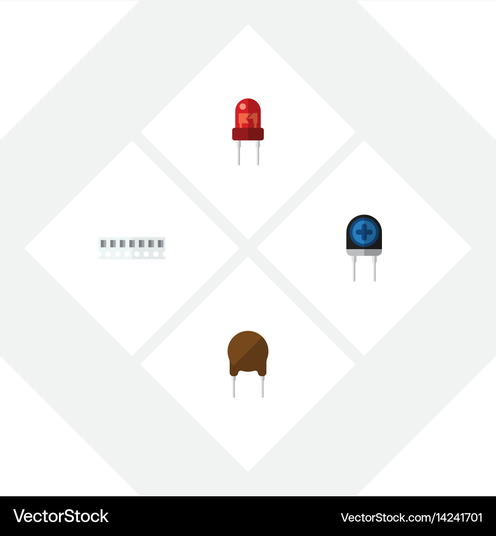 Flat technology set of triode transducer memory vector image