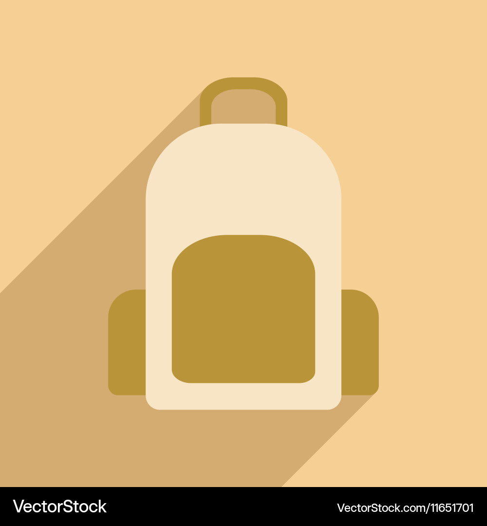 Flat with shadow icon and mobile application vector image