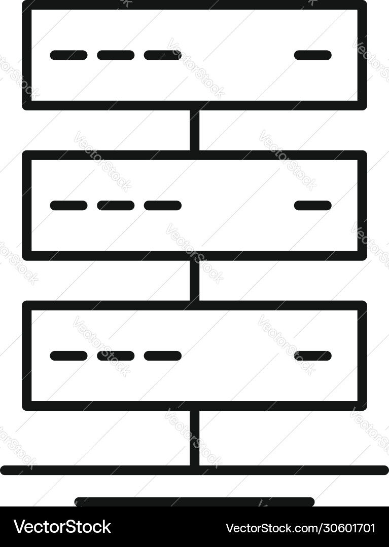 Server data room icon outline style Server data room icon outline style vector image