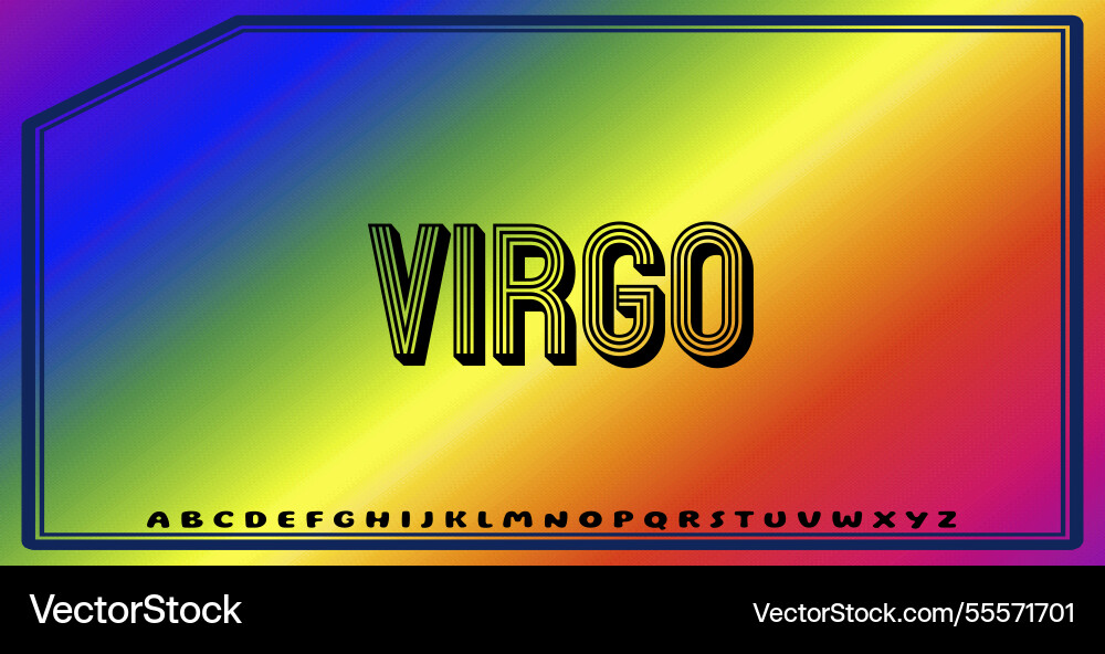 Text effects with editable colors and abstract vector image