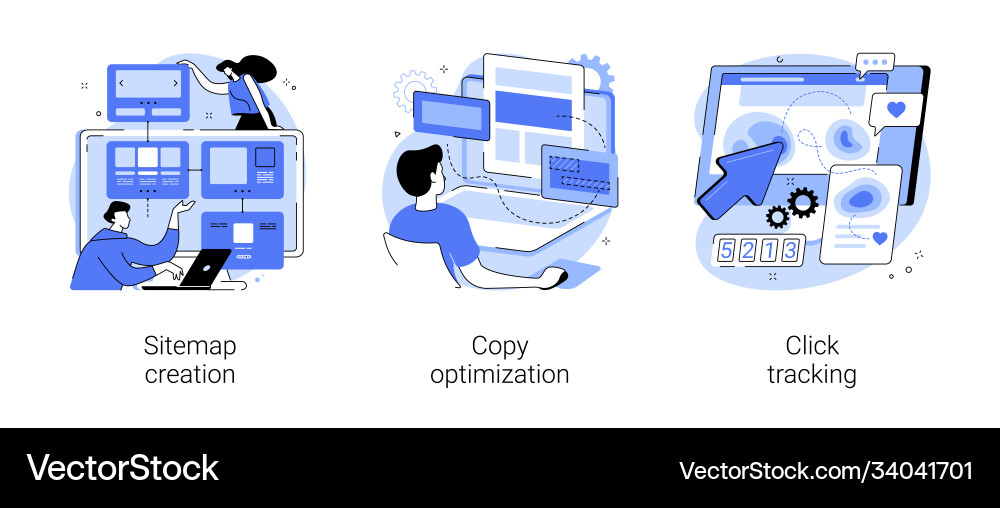 Website Optimization Concepts vector image