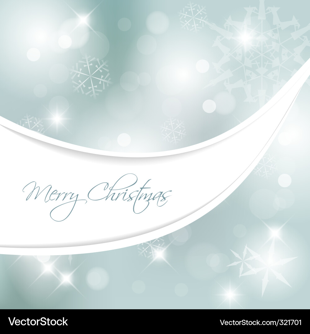 Winter Snowflake Background Vector Image