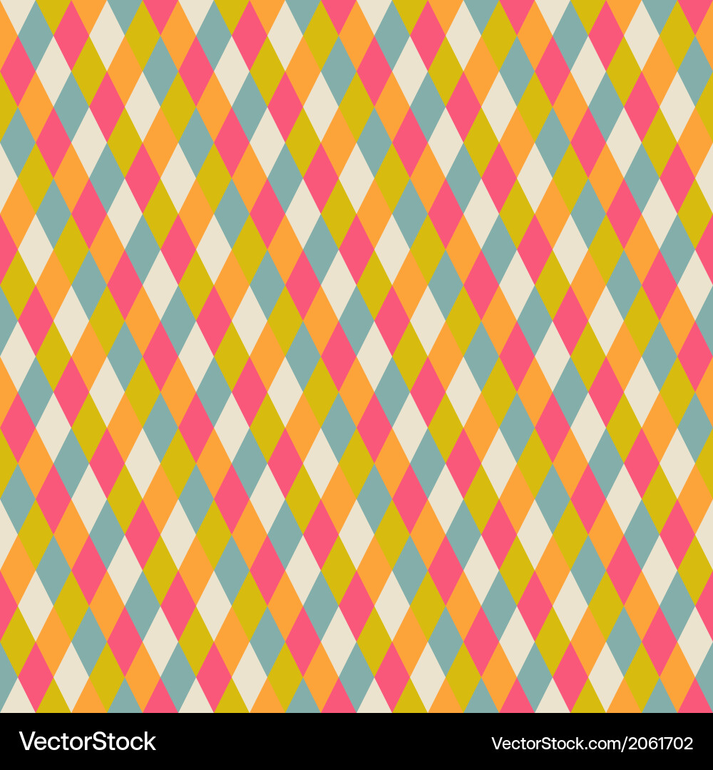 Abstract seamless repeat pattern with rhombs vector image