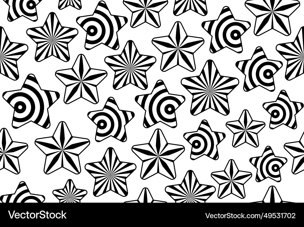 Abstract stars seamless pattern Abstract stars seamless pattern Vector Image