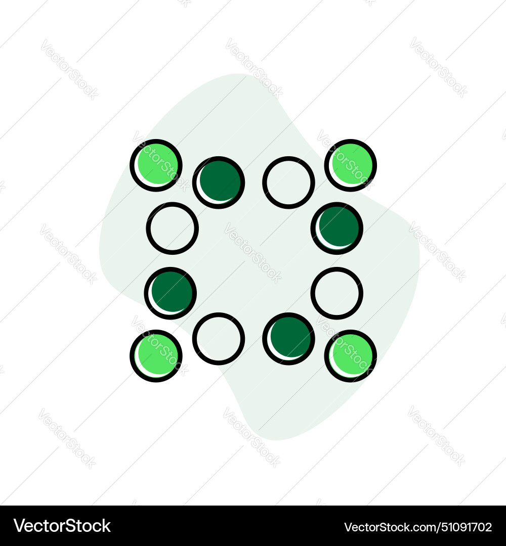 Clustering analysis icon design vector image
