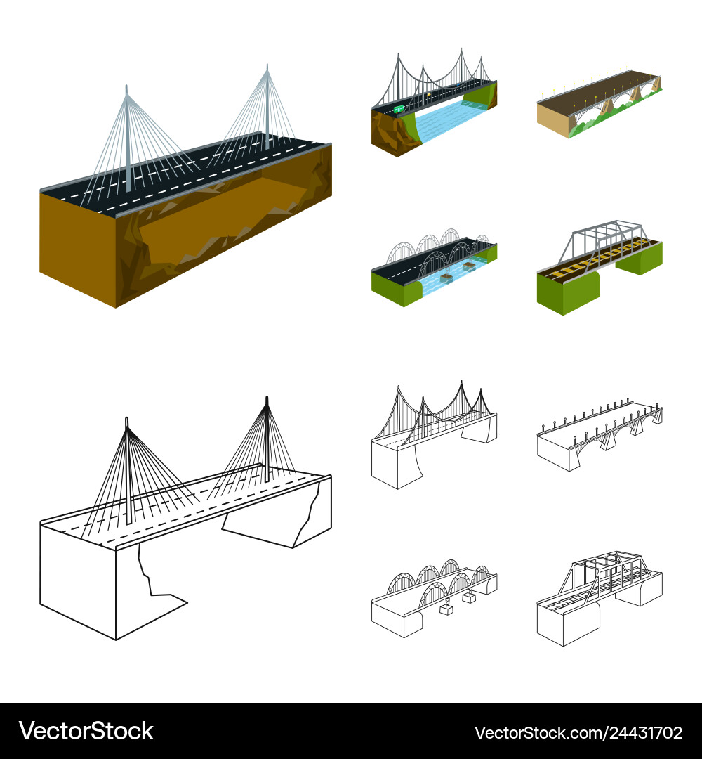 Design of connection and logo set Design of connection and logo set vector image