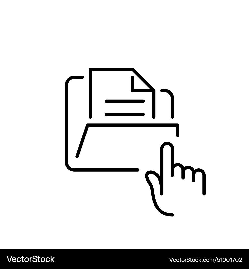 File management and document navigation easy File management and document navigation easy vector image