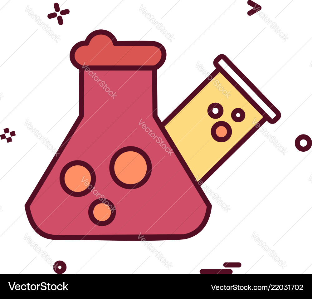 Flask icon design Vector Image