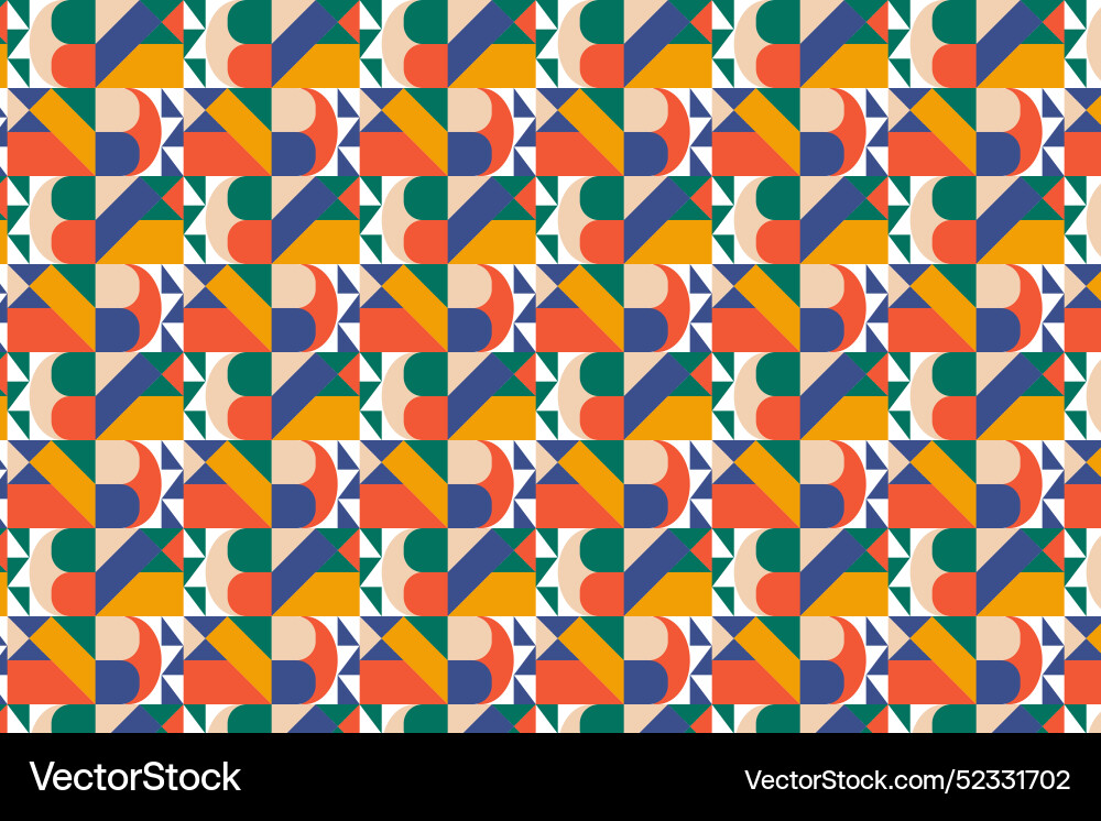 Flat design geometric pattern background Vector Image